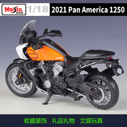 1/18 Scale 2021 Harley-Davidson Pan America 1250 Diecast Model Motorcycle