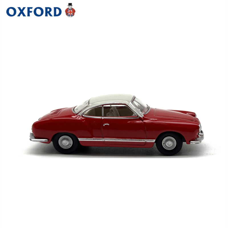 1/76 Scale Volkswagen Karmann Ghia Red Diecast Model Car