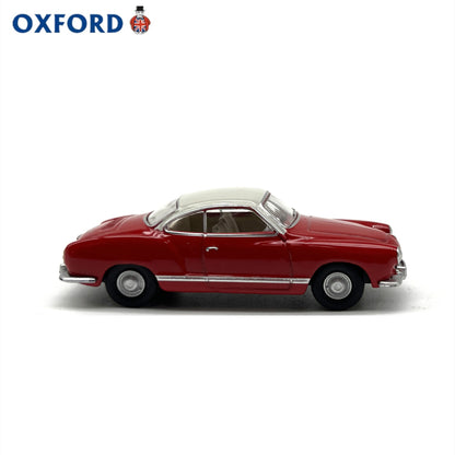 1/76 Scale Volkswagen Karmann Ghia Red Diecast Model Car