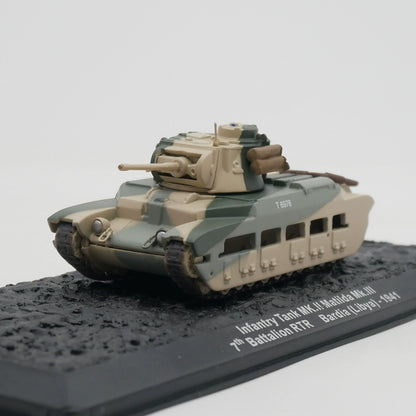 1/72 Scale 1941 WWII British Infantry Tank Mark II Matilda Diecast Model