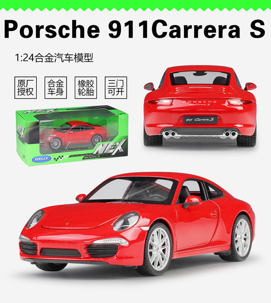 1/24 Scale Porsche 911 (991) Carrera S Sports Car Diecast Model