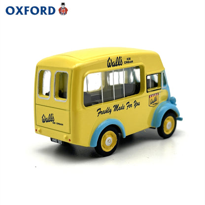 1/76 Scale Morris J-type Ice Walls Cream Van Yellow Blue Diecast Model