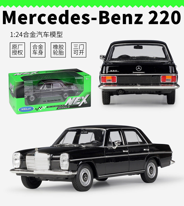 1/24 Scale Mercedes-Benz W115 220 Sedan Diecast Model Car