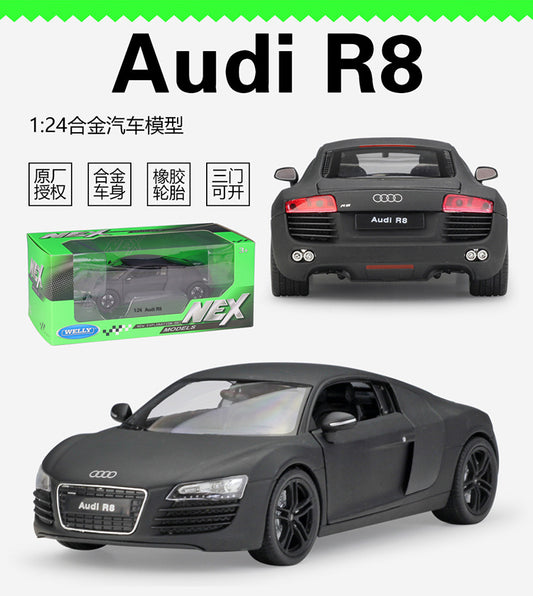 1/24 Scale Audi R8 Sports Car Diecast Model