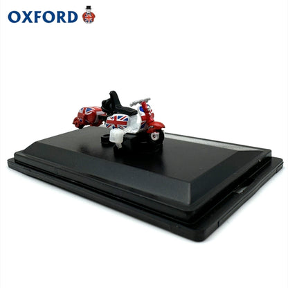 1/76 Scale Scooter & Trailer Union Jack Diecast Model