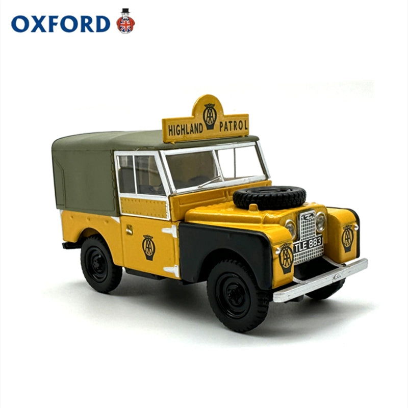 1/43 Scale Land Rover Series I 88" Canvas AA Highland Patrol Yellow Diecast Model