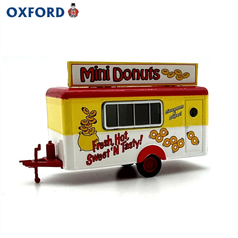 1/76 Scale Mini Donuts Mobile Trailer Diecast Model