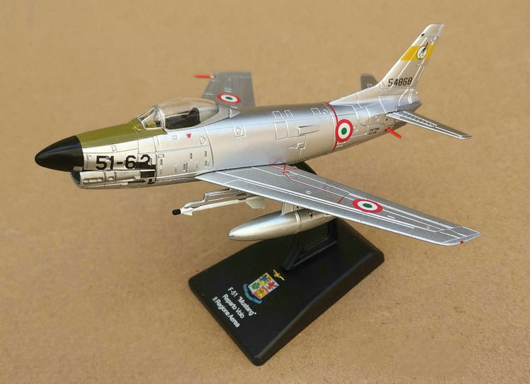 North American F-86 Sabre Transonic Jet Fighter 1/100 Scale Diecast Aircraft Model