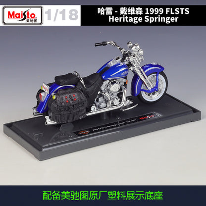 1/18 Scale 1999 Harley-Davidson FLSTS Softail Heritage Springer Diecast Model Motorcycle