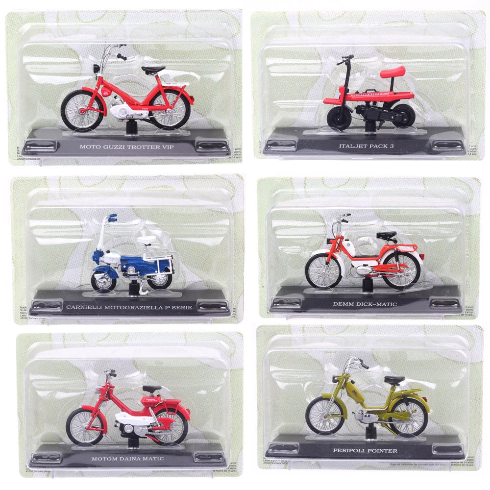 1/18 Scale Italy Motorcycle Carnielli Italjet Moto Guzzi Demn Dick Piaggio Ciao Diecast Model