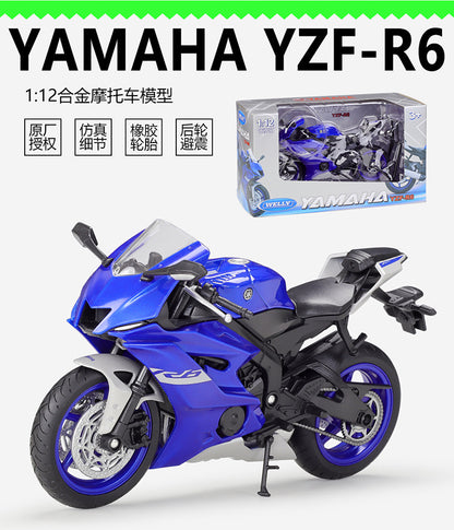 1/12 Scale 2020 Yamaha YZF-R6 Sport Bike Diecast Model Motorcycle