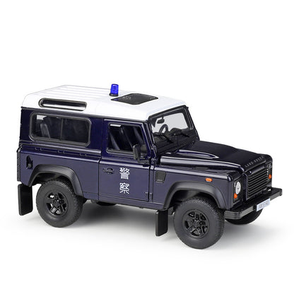 1/24 Scale Land Rover Defender Hong Kong Police Patrol Car Diecast Model