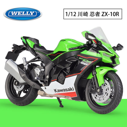 1/12 Scale 2021 Kawasaki Ninja ZX-10R Sport Bike Diecast Model Motorcycle