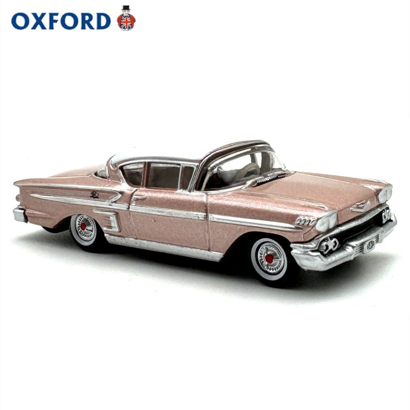 1/87 Scale 1958 Chevrolet Impala Sport Coupe Diecast Model Car