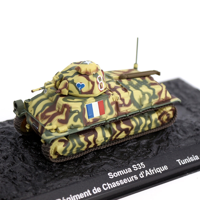 1/72 Scale SOMUA S35 WWII French Cavalry Tank Diecast Model