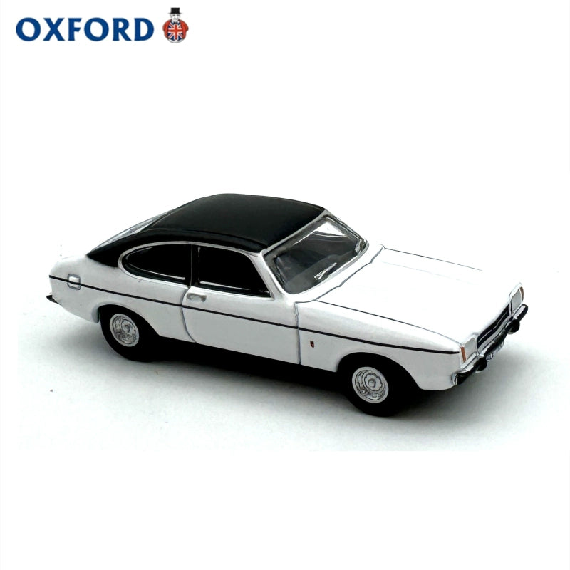 1/76 Scale Ford Capri Mk2 White Diecast Model Car