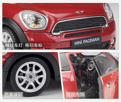 1/24 Scale Mini Cooper S Paceman Subcompact crossover SUV Diecast Model Car