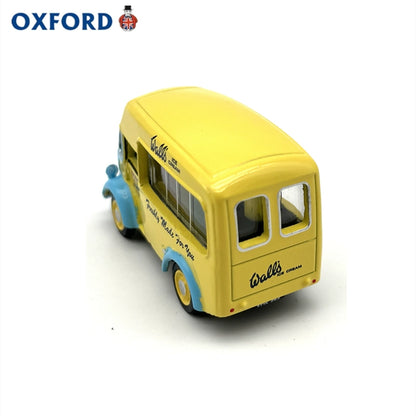 1/76 Scale Morris J-type Ice Walls Cream Van Yellow Blue Diecast Model