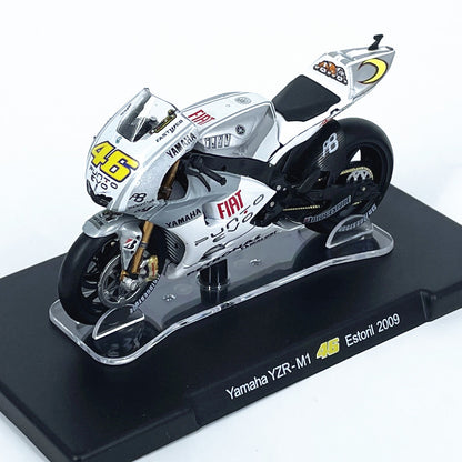 Yamaha YZR-M1 46 Valencia 2005 Estoril 2009 1/18 Scale Diecast Metal Motorcycle Collectible Model