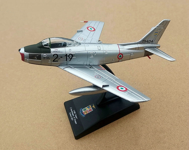 North American F-86 Sabre Transonic Jet Fighter 1/100 Scale Diecast Aircraft Model