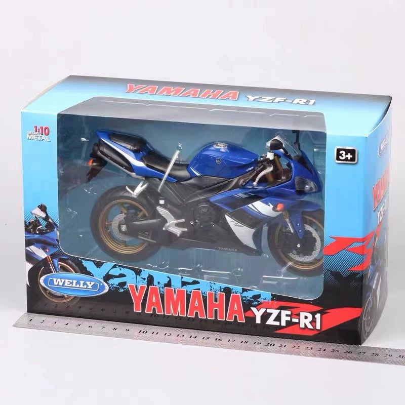 1/10 Scale Yamaha YZF-R1 Sports Motorcycle Diecast Model