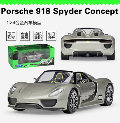 1/24 Scale Porsche 918 Spyder Concept Diecast Model Car