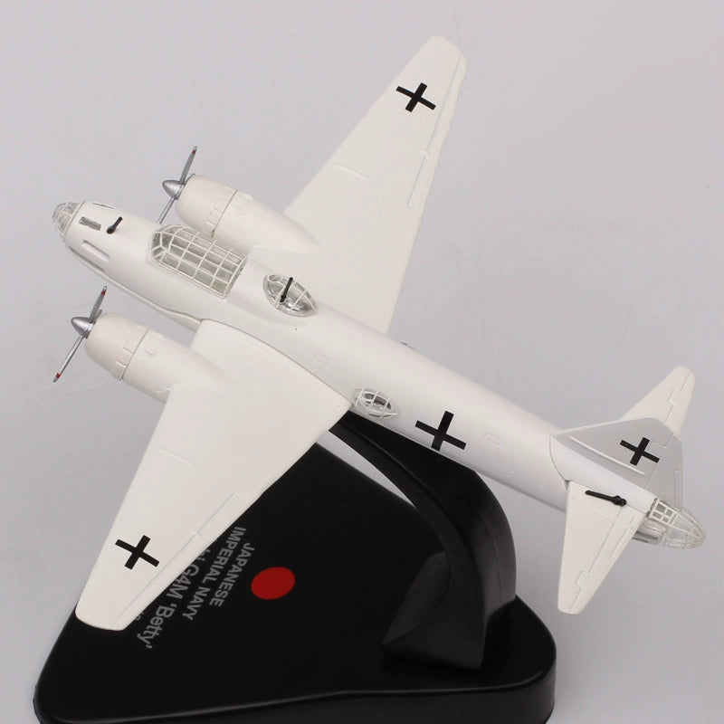 1/144 Scale 1945 Japan Surrender Delegations Demilitarized Mitsubishi G4M Bataan 2 Diecast Model Aircraft