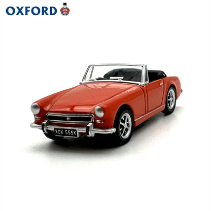 1/76 Scale MG Midget MkIII Sports Car Orange Diecast Model