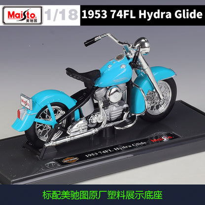 1/18 Scale 1953 Harley-Davidson FL Hydra Glide Diecast Model Motorcycle