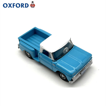 1/87 Scale 1965 Chevrolet Stepside Pickup Truck Blue Diecast Model