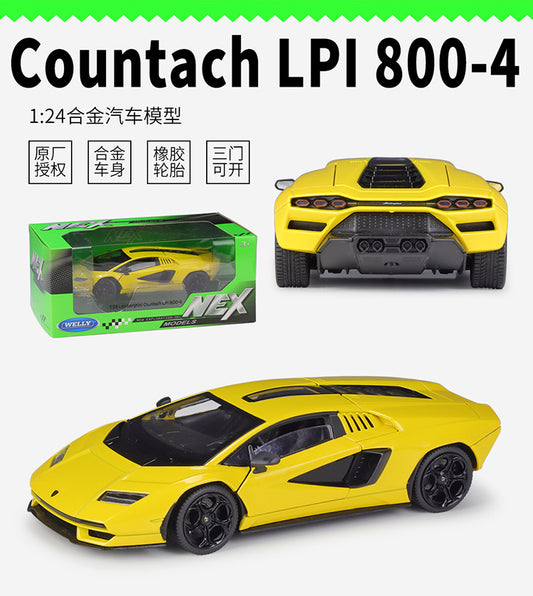 1/24 Scale Lamborghini Countach LPI 800-4 Sports Car Diecast Model