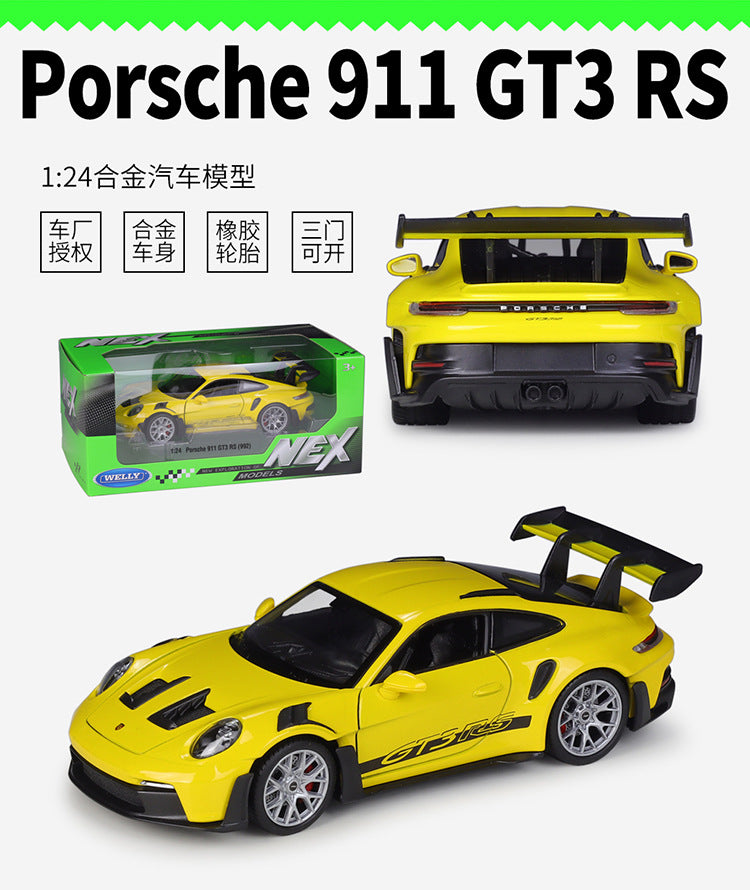 1/24 Scale Porsche 911 GT3 RS (992) Sports Car Diecast Model