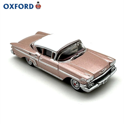 1/87 Scale 1958 Chevrolet Impala Sport Coupe Diecast Model Car