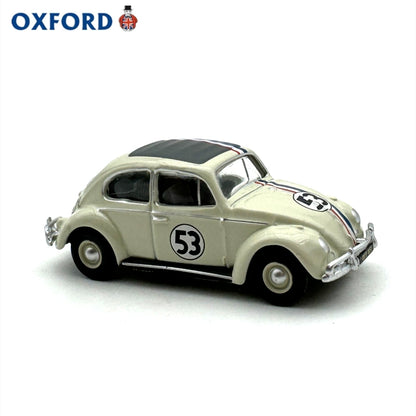 1/76 Scale Pearl White 53 VW Beetle Diecast Model