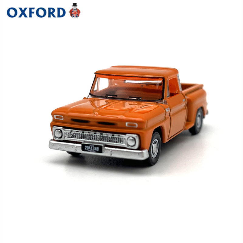 1/87 Scale 1965 Chevrolet Stepside Pickup Truck Orange Diecast Model