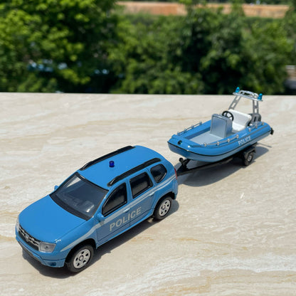 1/43 Scale Renault Costal Police SUV & Dinghy Diecast Model