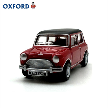 1/76 Scale Austin Cooper Mini Red/Black Diecast Model Car