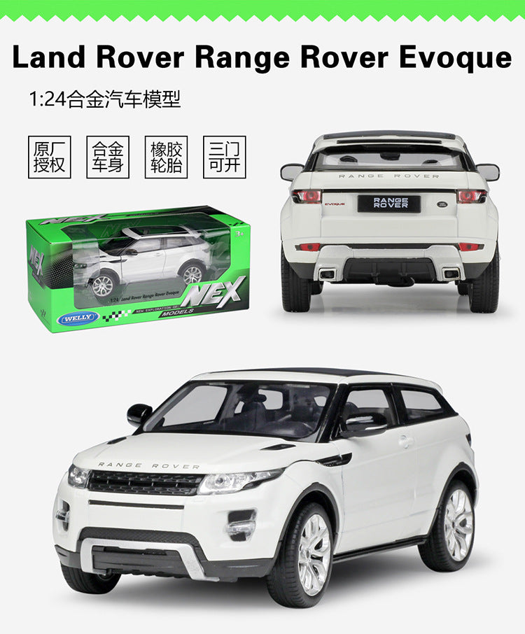 1/24 Scale Range Rover Evoque Subcompact Luxury Crossover SUV Diecast Model Car