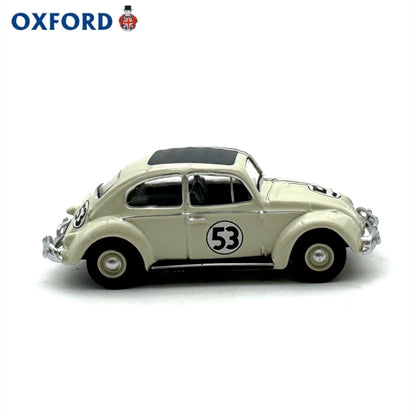 1/76 Scale Pearl White 53 VW Beetle Diecast Model