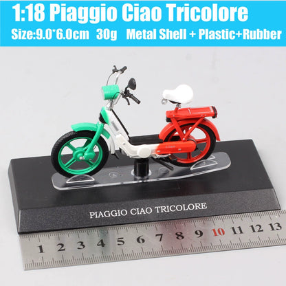 1/18 Scale Italy Motorcycle Carnielli Italjet Moto Guzzi Demn Dick Piaggio Ciao Diecast Model