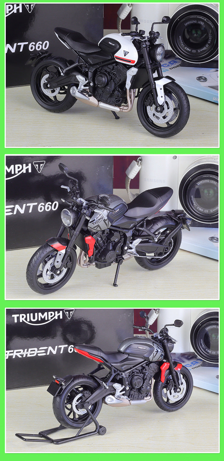 1/12 Scale Triumph Trident 660 Motorcycle Diecast Model