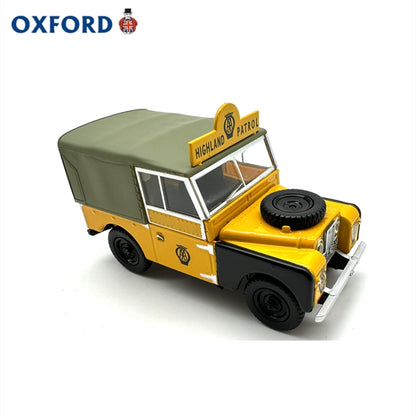 1/43 Scale Land Rover Series I 88" Canvas AA Highland Patrol Yellow Diecast Model