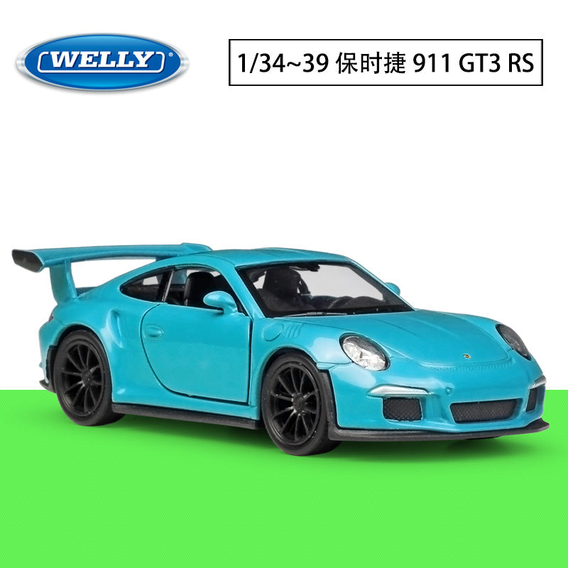 1/36 Scale 2016 Porsche 911 GT3 RS Sports Car Diecast Model Pull Back Toy