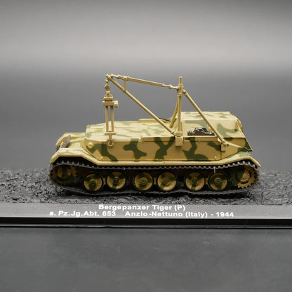 1/72 Scale 1944 Bergepanzer Tiger (P) Armoured Recovery Vehicle Diecast Model