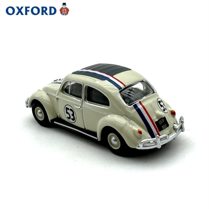 1/76 Scale Pearl White 53 VW Beetle Diecast Model