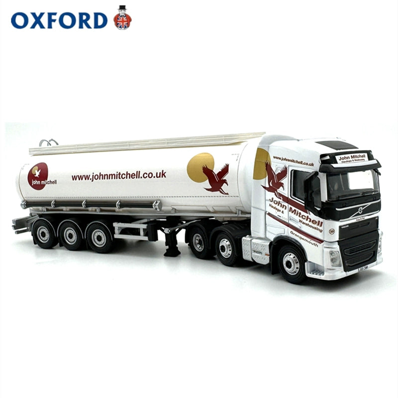 1/76 Scale John Mitchell Volvo FH4 Cylindrical Tanker Diecast Model