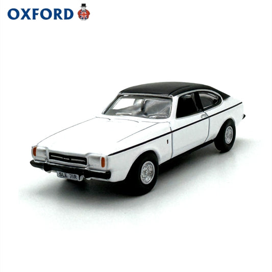 1/76 Scale Ford Capri Mk2 White Diecast Model Car