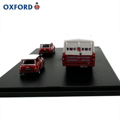 1/76 Scale BMC Car Transporter & Two Minis BMC Competitions Dept Diecast Model