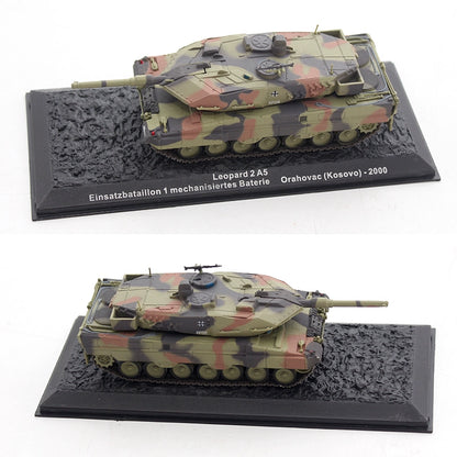 1/72 Scale Tank Diecast Models M1 Abrams M48 Patton M60 Tiger I Leopard 2 Sturmtiger Nashorn T-34 T-54 T-55 Challenger 1 C1 Ariete