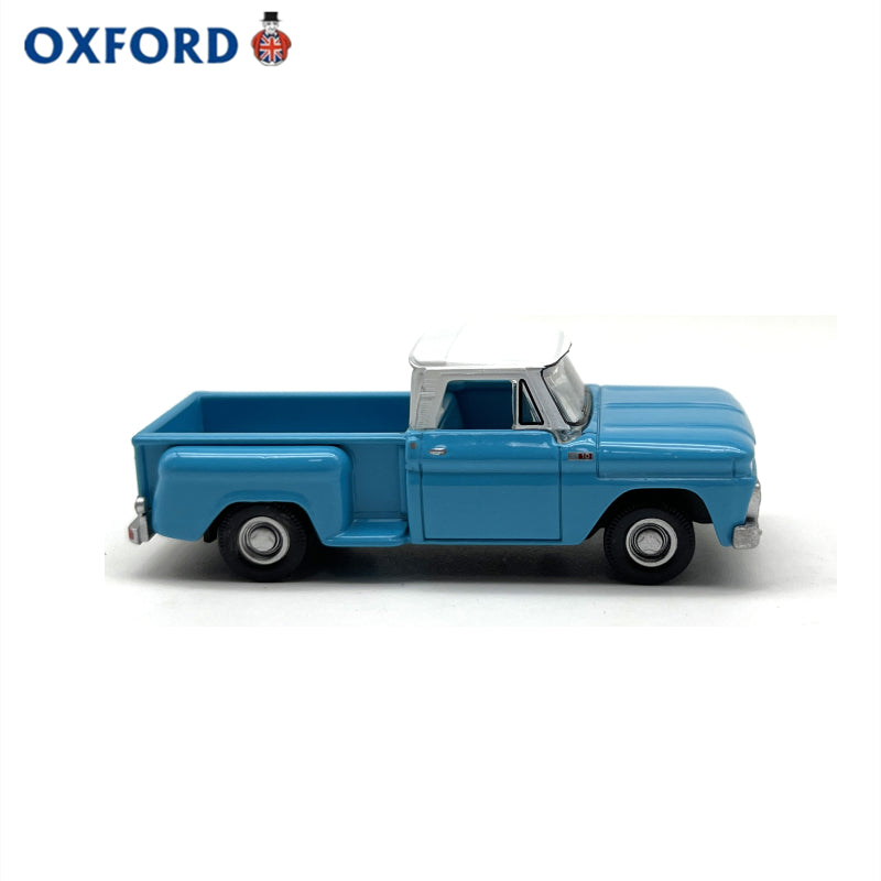 1/87 Scale 1965 Chevrolet Stepside Pickup Truck Blue Diecast Model